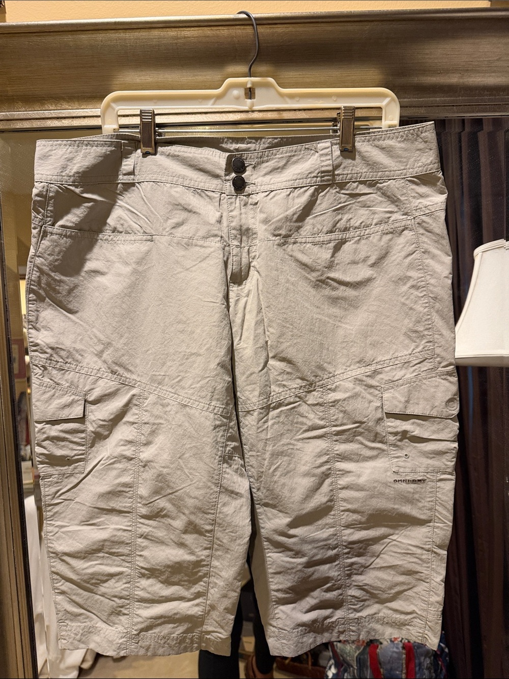 Columbia Light Gray Womens Capris - Neutral Outdoor 14